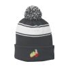 Stripe Pom Pom Beanie Thumbnail
