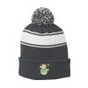 Stripe Pom Pom Beanie Thumbnail