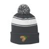 Stripe Pom Pom Beanie Thumbnail