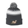 Stripe Pom Pom Beanie Thumbnail