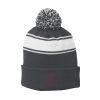 Stripe Pom Pom Beanie Thumbnail