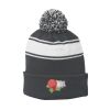 Stripe Pom Pom Beanie Thumbnail