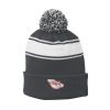 Stripe Pom Pom Beanie Thumbnail