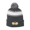 Stripe Pom Pom Beanie Thumbnail