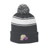 Stripe Pom Pom Beanie Thumbnail