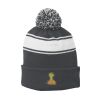 Stripe Pom Pom Beanie Thumbnail