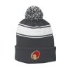 Stripe Pom Pom Beanie Thumbnail