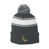 Stripe Pom Pom Beanie Thumbnail
