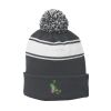 Stripe Pom Pom Beanie Thumbnail