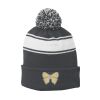 Stripe Pom Pom Beanie Thumbnail