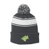 Stripe Pom Pom Beanie Thumbnail