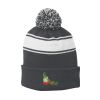 Stripe Pom Pom Beanie Thumbnail