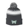 Stripe Pom Pom Beanie Thumbnail
