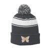 Stripe Pom Pom Beanie Thumbnail