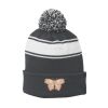 Stripe Pom Pom Beanie Thumbnail
