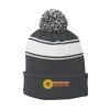 Stripe Pom Pom Beanie Thumbnail