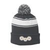 Stripe Pom Pom Beanie Thumbnail