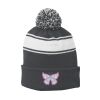 Stripe Pom Pom Beanie Thumbnail