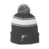 Stripe Pom Pom Beanie Thumbnail