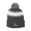 Stripe Pom Pom Beanie Thumbnail