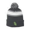 Stripe Pom Pom Beanie Thumbnail