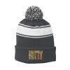 Stripe Pom Pom Beanie Thumbnail