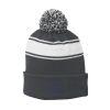 Stripe Pom Pom Beanie Thumbnail