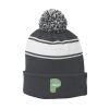 Stripe Pom Pom Beanie Thumbnail