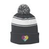 Stripe Pom Pom Beanie Thumbnail