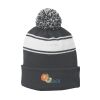 Stripe Pom Pom Beanie Thumbnail