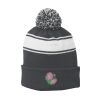 Stripe Pom Pom Beanie Thumbnail