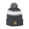 Stripe Pom Pom Beanie Thumbnail