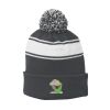 Stripe Pom Pom Beanie Thumbnail
