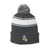 Stripe Pom Pom Beanie Thumbnail