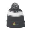 Stripe Pom Pom Beanie Thumbnail