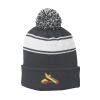 Stripe Pom Pom Beanie Thumbnail