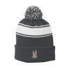 Stripe Pom Pom Beanie Thumbnail