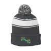 Stripe Pom Pom Beanie Thumbnail