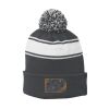 Stripe Pom Pom Beanie Thumbnail