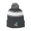 Stripe Pom Pom Beanie Thumbnail