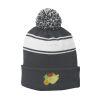 Stripe Pom Pom Beanie Thumbnail
