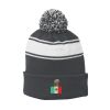 Stripe Pom Pom Beanie Thumbnail