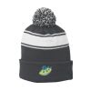 Stripe Pom Pom Beanie Thumbnail