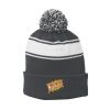 Stripe Pom Pom Beanie Thumbnail