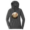 Ladies Tri Blend Fleece Pullover Hoodie Thumbnail