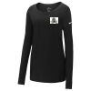 Ladies Core Cotton Long Sleeve Scoop Neck Tee Thumbnail