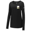Ladies Core Cotton Long Sleeve Scoop Neck Tee Thumbnail