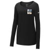 Ladies Core Cotton Long Sleeve Scoop Neck Tee Thumbnail