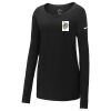 Ladies Core Cotton Long Sleeve Scoop Neck Tee Thumbnail