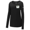 Ladies Core Cotton Long Sleeve Scoop Neck Tee Thumbnail